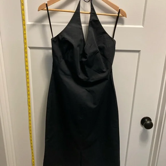 Banana Republic | Dresses | Knee Length Black Halter Dress | Poshmark